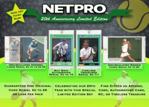 NetPro 20th Anniversary Tennis Cards